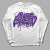 PURPLE Collection DopeSkill Long Sleeve T-Shirt Rare Breed Graphic - White 