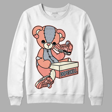 DJ Khaled x Jordan 5 Retro ‘Crimson Bliss’ DopeSkill Sweatshirt Sneakerhead BEAR Graphic Streetwear - White 