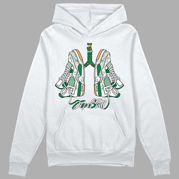 Nike SB x Jordan 4 “Pine Green” DopeSkill Hoodie Sweatshirt Breathe Graphic Streetwear - White