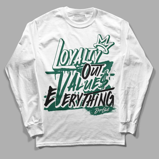 Lottery Pack Malachite Green Dunk Low DopeSkill Long Sleeve T-Shirt LOVE Graphic - White