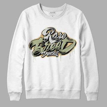 Jade Horizon 5s DopeSkill Sweatshirt Rare Breed Type Graphic - White