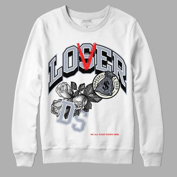 Jordan 3 Retro White Cement Reimagined DopeSkill Sweatshirt Loser Lover Graphic Streetwear - White