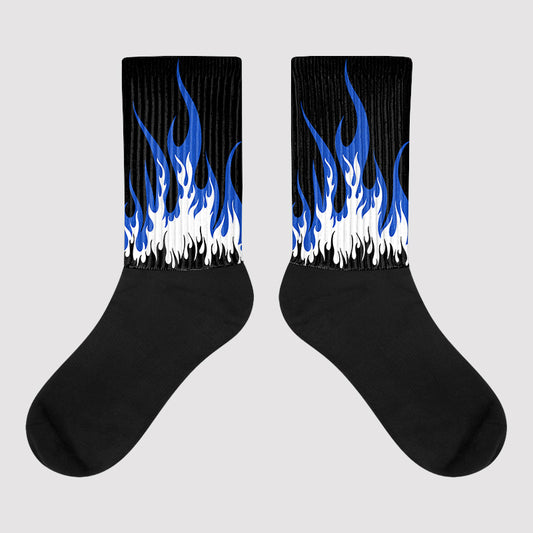 FIRE Sublimated Socks Match Hyper Royal 12s