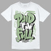 Seafoam 4s DopeSkill T-Shirt New Paid In Full Graphic - White 