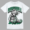 Gorge Green 1s DopeSkill T-Shirt Sick Bear Graphic - White 