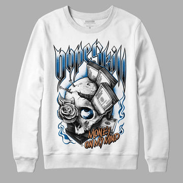 Jordan 3 Retro Wizards DopeSkill Sweatshirt Money On My Mind Graphic Streetwear - White