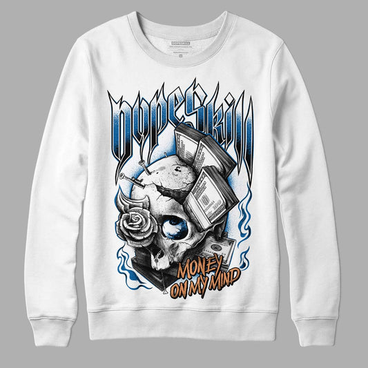 Jordan 3 Retro Wizards DopeSkill Sweatshirt Money On My Mind Graphic Streetwear - White