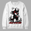 Jordan 13 Retro Playoffs DopeSkill Sweatshirt MOMM Bear Graphic Streetwear - White 