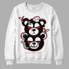 Jordan 13 Retro Playoffs DopeSkill Sweatshirt New Double Bear Graphic Streetwear - White 