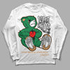 Nike SB x Jordan 4 “Pine Green” DopeSkill Long Sleeve T-Shirt Love Kills Graphic Streetwear - White