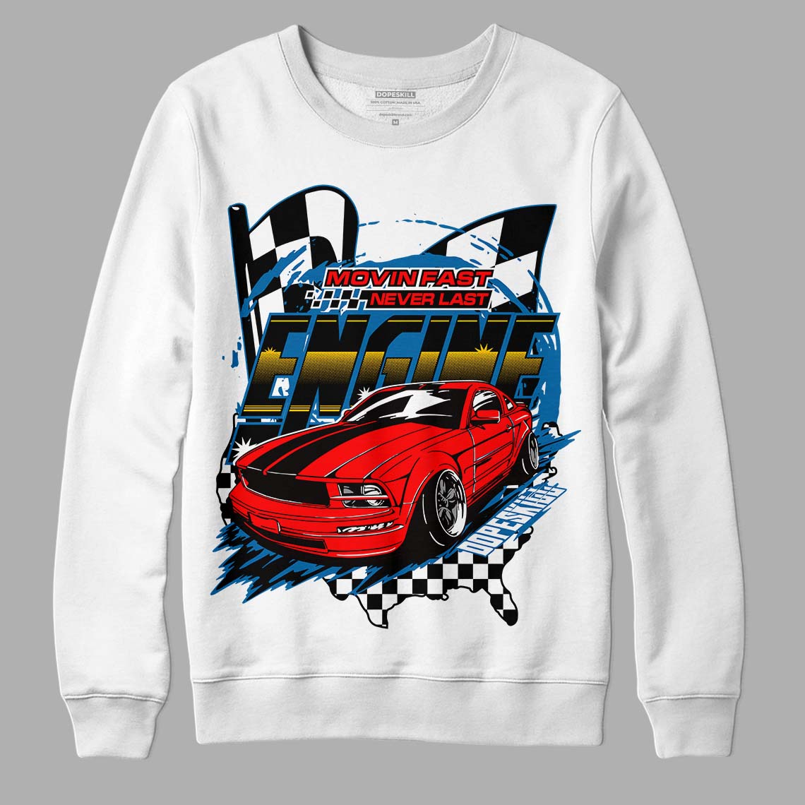 Messy Room 4S DopeSkill Sweatshirt ENGINE Tshirt Graphic - White