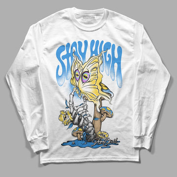 SB Dunk Low Homer DopeSkill Long Sleeve T-Shirt Stay High Graphic - White