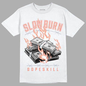 DJ Khaled x Jordan 5 Retro ‘Crimson Bliss’ DopeSkill T-Shirt Slow Burn Graphic Streetwear - White 