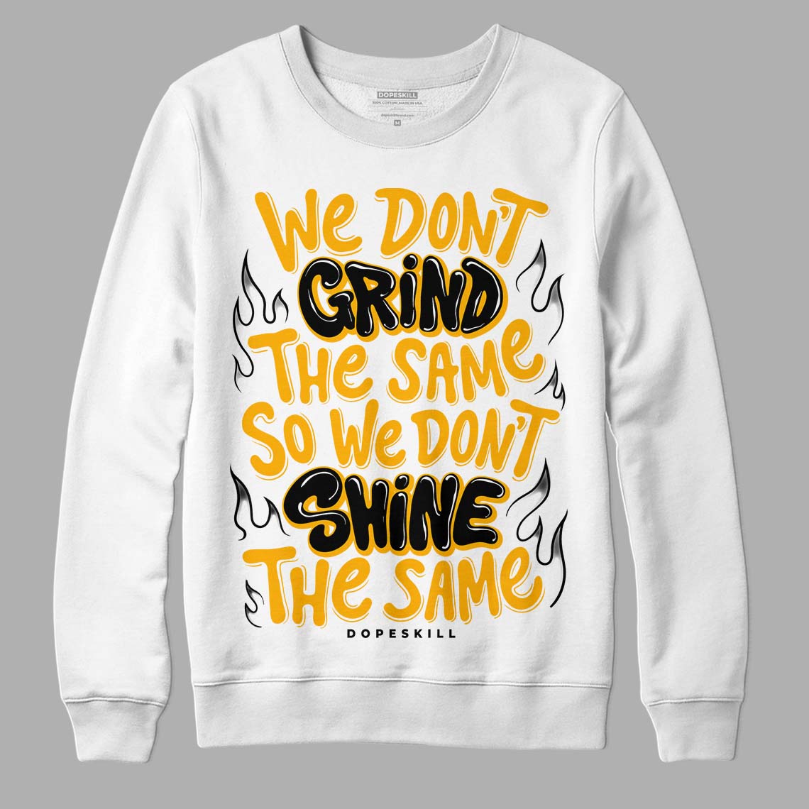 Dunk Low Championship Goldenrod (2021) DopeSkill Sweatshirt Grind Shine Graphic Streetwear - White 