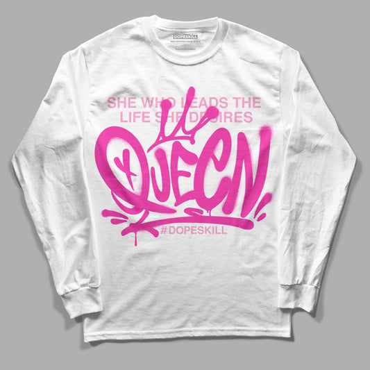 Triple Pink Dunk Low DopeSkill Long Sleeve T-Shirt Queen Graphic - White 