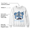 AJ 6 University Blue DopeSkill Sweatshirt Sneaker Bear Head Graphic
