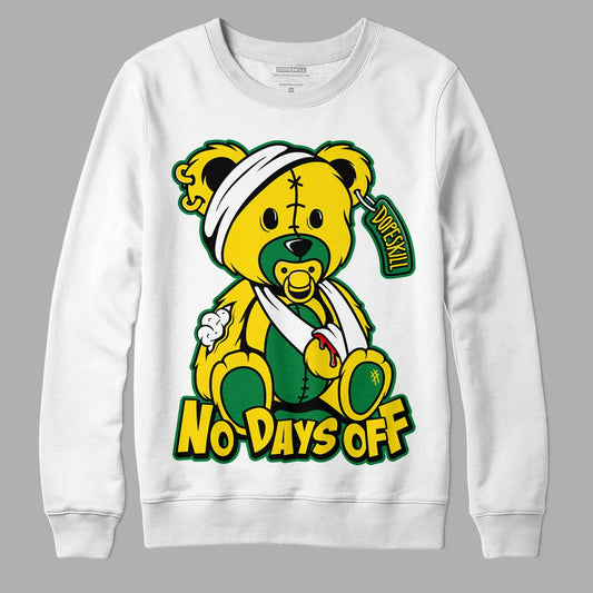 Dunk Low Reverse Brazil DopeSkill Sweatshirt Hurt Bear Graphic - White
