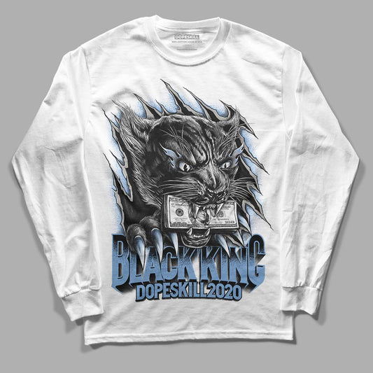 Jordan 5 Retro University Blue DopeSkill Long Sleeve T-Shirt Black King Graphic Streetwear - White 