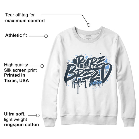 AJ 6 Midnight Navy DopeSkill Sweatshirt Rare Breed Graphic