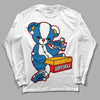 Messy Room 4S DopeSkill Long Sleeve T-Shirt Sneakerhead BEAR Graphic - White