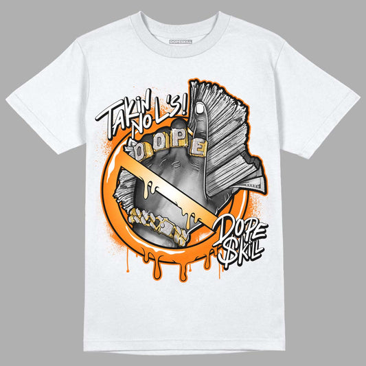 Wmns Dunk Low 'Magma Orange DopeSkill T-Shirt Takin No L's Graphic Streetwear - White