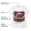 AJ 3 Cardinal Red DopeSkill T-Shirt Robo Bear Graphic