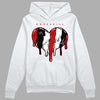 Jordan 13 Retro Playoffs DopeSkill Hoodie Sweatshirt Slime Drip Heart Graphic Streetwear  - White 