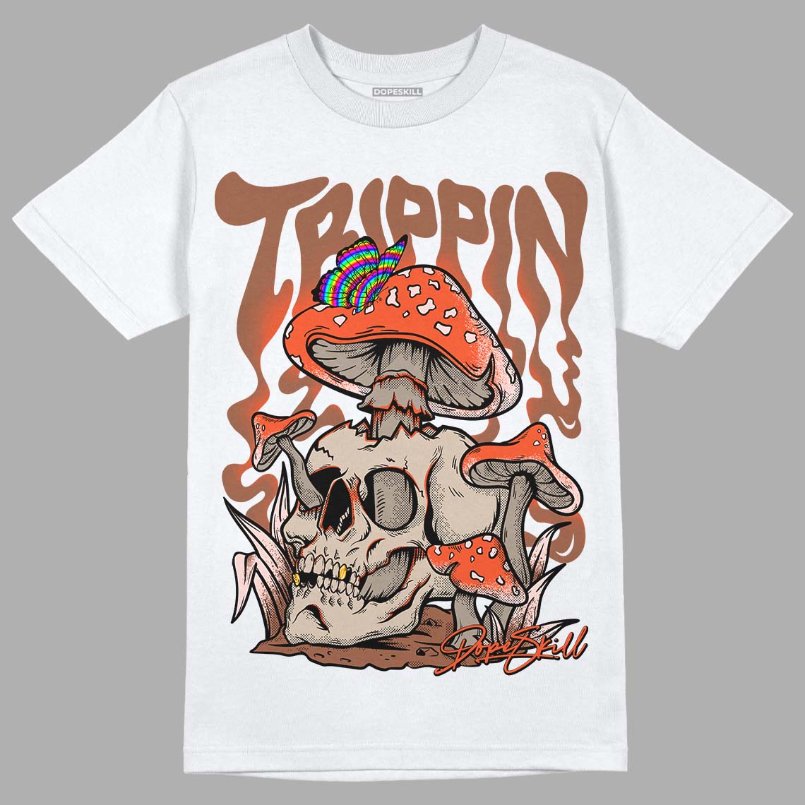 Desert Elephant 3s DopeSkill T-Shirt Trippin Graphic - White 