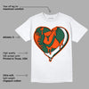 Dunk Low Team Dark Green Orange DopeSkill T-Shirt Heart AJ Graphic