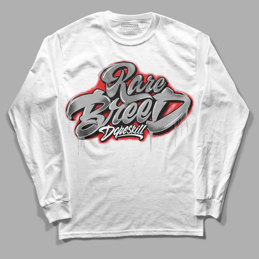 Jordan 5 Retro P51 Camo DopeSkill Long Sleeve T-Shirt Rare Breed Type Graphic Streetwear - White