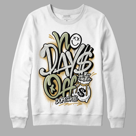 Jade Horizon 5s DopeSkill Sweatshirt No Days Off Graphic - White 