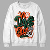 Dunk Low Team Dark Green Orange DopeSkill Sweatshirt No Days Off Graphic - White 