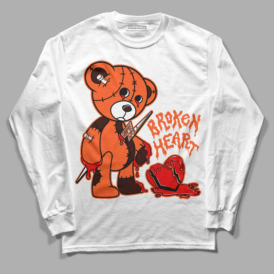 Starfish 1s DopeSkill Long Sleeve T-Shirt Broken Heart Graphic - White