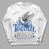 Jordan 1 High OG "True Blue" DopeSkill Long Sleeve T-Shirt Juneteenth 1865 Graphic Streetwear - White