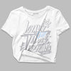 Jordan 11 Retro Low Cement Grey DopeSkill Women's Crop Top LOVE Graphic Streetwear - White