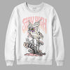 Jordan 1 High OG WMNS Washed Pink DopeSkill Sweatshirt Stay High Graphic Streetwear - White