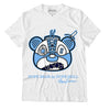 AJ 6 University Blue DopeSkill T-Shirt Sneaker Bear Head Graphic