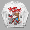 Fruity Pebbles Dunks DopeSkill Long Sleeve T-Shirt Money Is Our Motive Bear Graphic - White