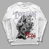 Jordan 13 Retro 'Black Flint' DopeSkill Long Sleeve T-Shirt Money Loves Me Graphic Streetwear - White