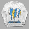 SB Dunk Low Homer DopeSkill Long Sleeve T-Shirt Juneteenth Heart Graphic - White