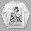 Black Taxi 12s DopeSkill Long Sleeve T-Shirt Show Me The Money Graphic - White 