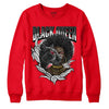 Red Thunder 4s DopeSkill Red Sweatshirt New Black Queen Graphic