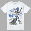 True Blue 1s DopeSkill T-Shirt Gettin Bored With This Money Graphic - White