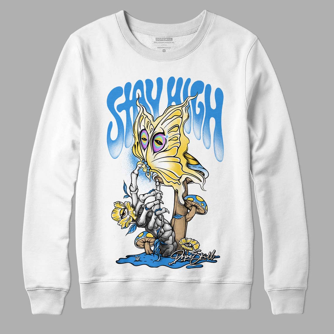 SB Dunk Low Homer DopeSkill Sweatshirt Stay High Graphic - White