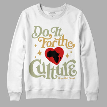 Jordan 5 Jade Horizon DopeSkill Sweatshirt Do It For The Culture Graphic Streetwear - White
