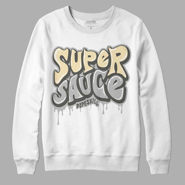 Jordan 4 Retro SE Craft Photon Dust DopeSkill Sweatshirt Super Sauce Graphic Streetwear  - White 