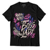 Jordan 7 SE Sapphire DopeSkill T-Shirt Boss Lady Graphic - Black 