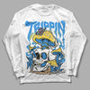 SB Dunk Low Homer DopeSkill Long Sleeve T-Shirt Trippin Graphic - White