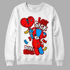 Fruity Pebbles Dunks DopeSkill Sweatshirt Love Sick Graphic - White