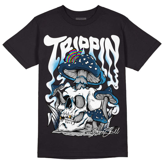Brave Blue 13s DopeSkill T-Shirt Trippin Graphic - Black 